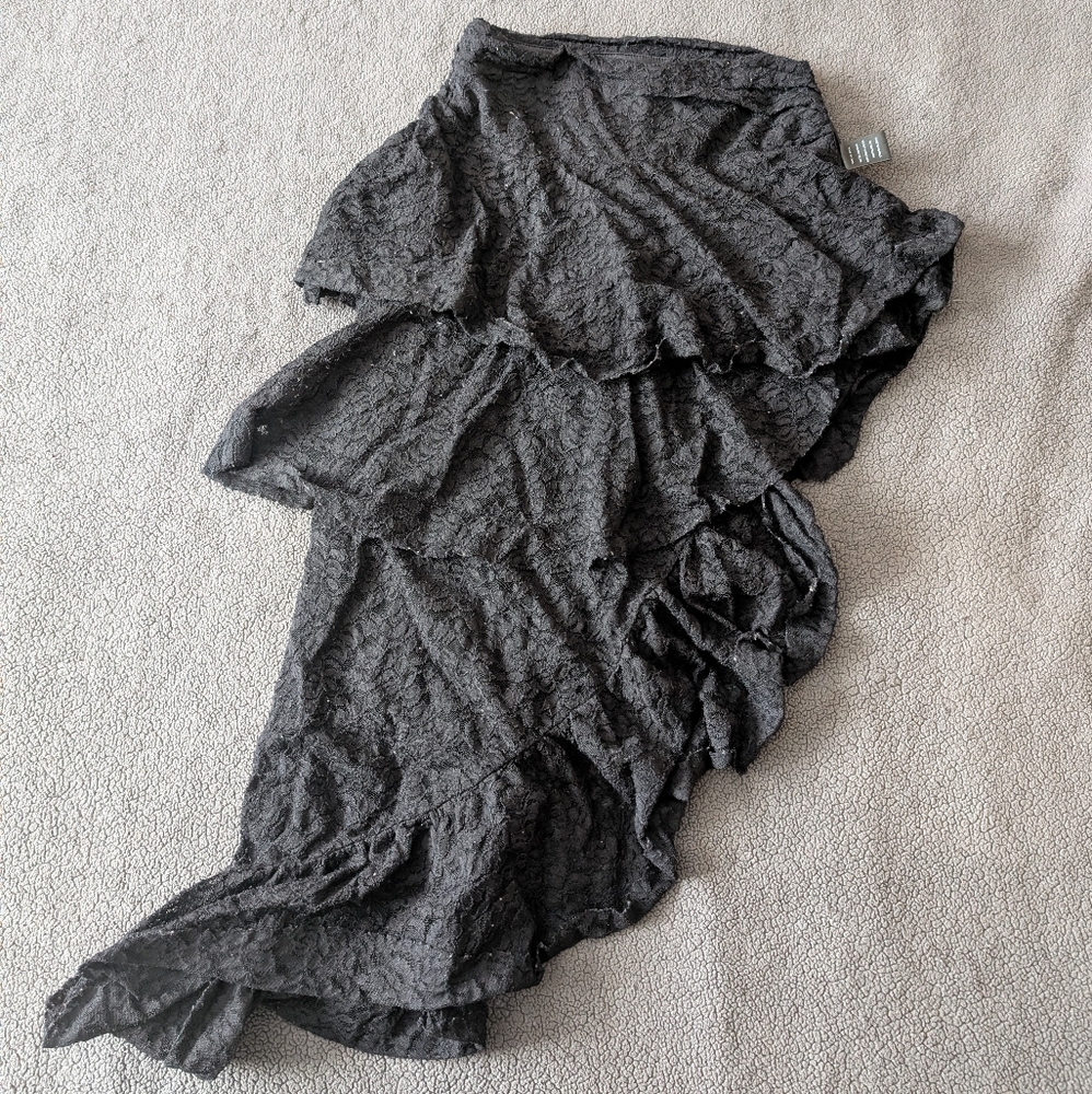Elegant Black Lace Skirt